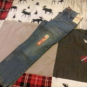 Arizona sz 6 preschool flex denim straight jeans